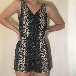 RD Style Snakeskin Print Romper